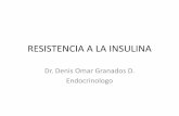 RESISTENCIA A LA INSULINA - revistaamicac.com A LA INSULINA.pdf · glucosa estimulado por insulina en el adipocito y músculo esquelético – Alteraciones en la supresión de la
