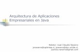Arquitectura de Aplicaciones Empresariales en Javadmery.sitios.ing.uc.cl/Presentations/01_Java_ee.pdfArquitectura de Aplicaciones Empresariales en Java Relator: Juan Claudio Navarro