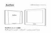 Manual del usuario - aurah2o.webcindario.com · Guía de usuario de Kobo Aura H2O Índice Sobre tu eReader.....6 Anatomía de tu eReader Kobo.....6