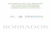 DOCUMENTO BASE DEL PROGRAMA NACIONAL DE CONVIVENCIA ...zona085.com/wp-content/uploads/2018/06/Documento... · 1 Introducción. El Programa Nacional de Convivencia Escolar (PNCE) es