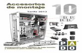 Accesorios de montaje - wohnelec.comwohnelec.com/wp-content/uploads/Tarifa-2013-esp.-PADO.pdf · Accesorios de montaje Componentes para equipos de baja tensión y aisladores para