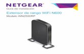 Extensor de rango WiFi N600 - downloads.netgear.com · Hay una conexión WPS en curso. ... Utilice un administrador de redes WiFi del equipo o dispositivo móvil para ... puede conectar