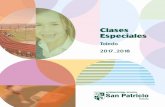Clases Especiales · nuestros colegios, ... Gimnasia Deportiva 2º a 9º PEP Lunes y Miércoles ... eficaz para el logro de nuestro modelo educativo.