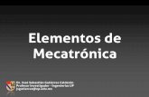 Elementos de Mecatrónica - UP Robotics · constante, hasta que el transductor produce una salida correspondiente a un porcentaje del valor de la entrada (95%). 6 Ej. Un termómetro