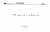 TIC, para unir a los Pueblos - Imaginar · Yaracuy A r a g u a Vargas ... Guevara" en el estado Zulia, realizó la traducción del Manual de ... a partir de la formación brindada