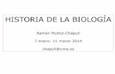 HISTORIA DE LA BIOLOGÍA - uma.es · avances de la Biología y la Biomedicina, relacionando estos avances con el contexto filosófico y tecnológico de cada época. Programa ... Original