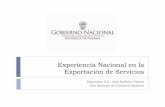 Experiencia Nacional en la Exportación de Servicios · I. Partidas de Balanza de Servicios en Panamá II. Evolución en ... Exportación de servicios de Transporte 1998 –2011 (Cifras