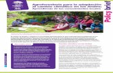 Agroforestería para la adaptación al cambio climático … · La región andina del Perú es muy ... la presencia de nuevas plagas en los cultivos y de enfermedades animales ...