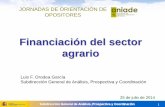 Financiación del sector agrario - Fundacion Foro Agrarioforoagrario.com/140627ANIADE1/20140725FINAN.pdf · El tipo de interés medio de los préstamos al sector agrario ha sido 4,9%