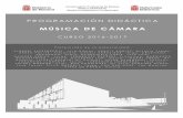 Música de Cámara - Conservatorio Profesional de …conservatoriopablosarasate.educacion.navarra.es/doc/1617... · Actividades complementarias 42 Sexto curso ... § Equilibrio sonoro