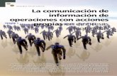 Estados financieros La comunicación de información de ...pdfs.wke.es/0/5/6/7/pd0000070567.pdf · les de las sociedades mercantiles, que entró en vigor el 4 de julio de 2009(1),