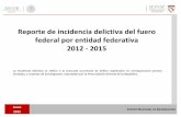 Reporte de incidencia delictiva del fuero federal por …omextad.salud.gob.mx/contenidos/noticias/Fuerofederal...ENERO - DICIEMBRE 2012 Pag. 2 de 2 Contra la salud en su modalidad