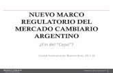 NUEVO MARCO REGULATORIO DEL MERCADO … · Nuevo Marco Regulatorio del Mercado Cambiario Argentino ... especialistas en las diversas áreas del Derecho, con clara conciencia de la