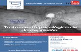 Tratamiento psicológico de la depresiónweb.teaediciones.com/cursos/Agenda_breve_DEPRESION.pdf · 2018-06-11 · de la motivación y el interés. ... Principales modelos explicativos