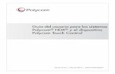 Guía del usuario para sistemas Polycom HDX y para el ... · El botón de encendido afecta a todos los sistemas HDX que se encuentren dentro del alcance del control remoto, independientemente