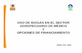 USO DE BIOGÁS EN EL SECTOR AGROPECUARIO DE MÉXICO Y OPCIONES DE … · 2011-10-25 · Proyectos de aprovechamiento de biogás con ... Contribuye a la conservación de los recursos