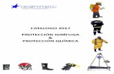 CATALOGO 2017 PROTECCIÓN IGNÍFUGA … · 400.40 ATEX Zona 1 c/cargador. ... 600001002 Porta máscara/capuz. Ovalada, frontal Transp ... Plan de mantenimiento de los Equipos de Protección