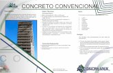 CONCRETO CONVENCIONAL - concretoslasilla.com · El concreto convencional es un concreto hidráulico normal, resultado de la mezcla de: cemento, arena, grava, agua, para ser usado