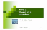 Tema 3. El lEl agua en la Natuatu a e araleza - ugr.esfgarciac/pdf_color/tema3 [Modo de compatibilidad].pdf · Tema 3. El lEl agua en la Natuatu a e araleza F. G. Calvo-Flores Tema