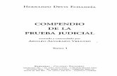 COMPENDIO - legis.pe · COMPENDIO DE LA PRl;EBA JUDICIAL vcnclón de los litigios y de los llicitos penales; no eXistiría orden jurídico ... XVII Sistema de derecho procesal Civil,