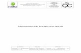 PROGRAMA DE TECNOVIGILANCIA - …quirofanocasalud.com/app/webroot/js/tiny_mce3/kcfinder/upload/file... · eventos asociados al uso de equipos biomédicos; la consolidación de la