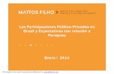 Las Participaciones Público-Privadas en Brasil y ... · Agenda Legislación Aplicable Evolución de la legislación acerca de Participaciones Público Privadas (PPP) en Brasil Objetivos