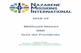 2018-19 MidSouth District NMI Guía del Presidente · Si es posible, dales por escrito las descripciones del trabajo. Pídeles a los oficiales por adelantado, ... nuestro websites