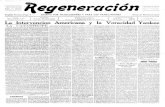 Regeneración - archivomagon.netarchivomagon.net/wp-content/uploads/e4n126.pdf · fuerzas liberales que empuñan la Bandera Roja de Tierra, y Liberad y los fueron dueñas del terreno
