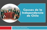 Causas de la Independencia de Chile · INDEPENDENCIA DE EE.UU.:-En 1776 nace Estados Unidos como república independiente, como resultado de la guerra de liberación por parte de