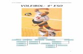 U. D. Voleibol Departamento de Educación Física VOLEIBOL ...frayeducacionfisica.pbworks.com/f/Voleibol+4º+ESO.pdf · El origen del voleibol data de 1895, año en el que William