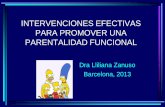 INTERVENCIONES EFECTIVAS PARA PROMOVER …€¦ · CRISIS FAMILIARES ... •Acuerdos acerca del contacto entre los padres y entre padres e hijos •Acuerdos acerca cómo compartir