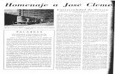 Homenaje a José Clem - Revista de la Universidad de … · un artista revolucion;lrio, es decir, de un hombre insatisf