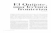 El Quijote, una lectura fronteriza - Revista de la ... · sable de la obra: se define como su padrastro, notable concepción de la autoría. En la cultura popular, el pa- ... un hijastro.