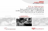 Fe y Alegría: expandiendo las oportunidades educativas de ... VF.pdf · Chad, Chile, Colombia, Ecuador, El Salvador, España ... propio desarrollo y el de la ... en los cuadros siguientes.