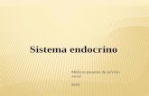 Sin título de diapositiva - Facultad de Medicina UNAM · Sistema endocrino. Se compone de células endocrinas aisladas, tejido endocrino y glándulas endocrinas. Las glándulas endocrinas
