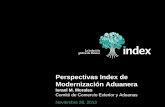 Perspectivas Index de Modernización Aduaneraindexguanajuato.org.mx/wp-content/uploads/2013/12/Noviembre-2013... · • Establecer en reglamento reconocimiento amplio del concepto