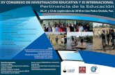 Cartel XV CONGRESO - colpos.mx · sobre zonas con restricciones naturales y socioeconómicas, estudios sobre las causas y efectos de los desastres, su evaluación y su atención.