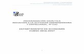 DEPARTAMENTO DE ECONOMÍA CURSO 2016-2017iesricardobernardo.es/wp-content/uploads/2016/01/Programación-IAE... · departamento de economÍa – i.e.s ricardo bernardo programaciÓn