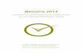 Memoria 2014 - horariosenespana.comhorariosenespana.com/images/Memoria_2014.pdf · memoria 2014 comisiÓn nacional para la racionalizaciÓn de los horarios espaÑoles y arhoe