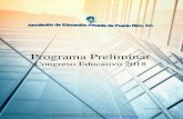 Programa Preliminaraeppr.org/sites/default/files/programa convencion 2018.pdf · Reseña: Se discutirá el marco teórico de cómo integrar al currículo el uso de problemas, proyectos
