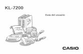 KL-7200 - support.casio.comsupport.casio.com/storage/es/manual/pdf/ES/005/KL-7200_ES.pdf · para cintas de cassette, disquetes, carpetas, y muchas otras aplicaciones. Gracias a las