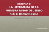 UNIDAD 11: LA LITERATURA DE LA PRIMERA … · 1. EL ROMANTICISMO El Romanticismo es un movimiento cultural nacido en Alemania e Inglaterra que defiende la libertad del artista y la