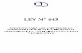 LEY N 643 - tribunal/Leyes/Ley 643.pdf  6 FERIADOS NACIONALES Decreto 1584/2010: Decreto de Necesidad