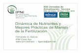 Dinámica de Nutrientes yDinámica de Nutrientes y …lacs.ipni.net/ipniweb/region/lacs.nsf/0... · – Reconocimiento de nuevos tecnologías y/o productos ... manejo de nutrientes