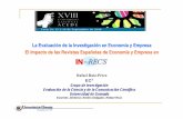 La Evaluación de la Investigación en Economía y …eprints.rclis.org/14075/1/Ruiz-Perez,_Rafael-La_evaluacion_de_la... · La Evaluación de la Investigación en Economía y Empresa