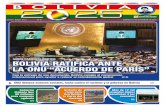 SOBRE CAMBIO CLIMÁTICO: BOLIVIA RATIFICA …comunicacion.gob.bo/sites/default/files/media/publicaciones/Bolivia... · rinacional de Bolivia, que ratifica el acuerdo firmado a fines
