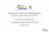 Parashat Shemot Mishpatim - shalomhaverim.org Semanal SHEMOT MISHPATI… · • la responsabilidad financiera del individuo tras haber causado ... nombre y grande es el caos, como