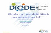 Plataforma Lora de Multitech para aplicaciones IoTiot.diode.es/docs/DIODE_IoT_Webminar_2_febrero_2016-IoT–Plata... · • Oficinas centrales en U.S (Minneapolis), R&D , produccion,certificación