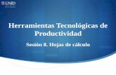 Herramientas Tecnológicas de Productividadmoodle2.unid.edu.mx/dts_cursos_mdl/lic/AE/HT/S08/HT08_Visual.pdf · empresariales, mantenimiento de listas de direcciones y de alumnos,