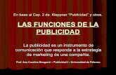 Cap. 2 de Kleppner´s LAS FUNCIONES DE LA …fido.palermo.edu/servicios_dyc/blog/docentes/trabajos/15683_51504.pdf · En base al Cap. 2 de Kleppner “Publicidad” y otros. LAS FUNCIONES